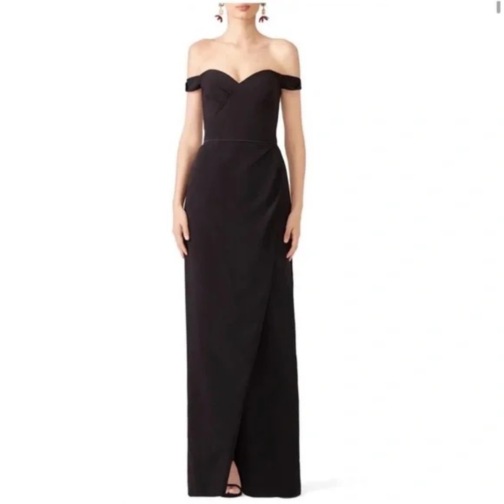 JS Collections Black Sweetheart Off Shoulder Evening Gown Dress Women’s 6